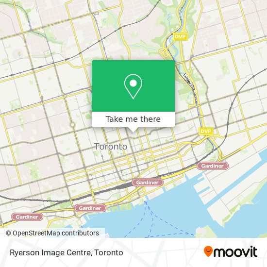 Ryerson Image Centre map