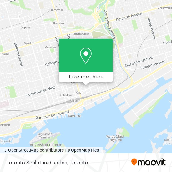 Toronto Sculpture Garden map