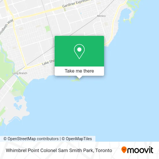 Whimbrel Point Colonel Sam Smith Park map