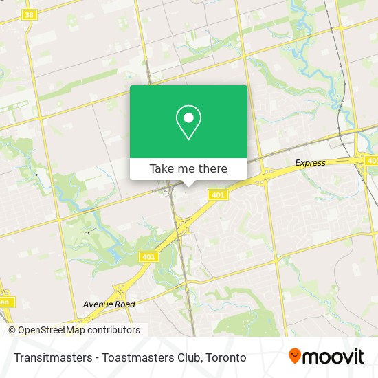 Transitmasters - Toastmasters Club map