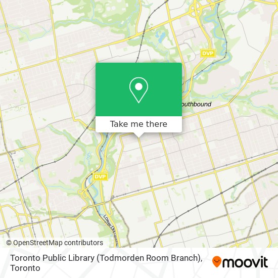 Toronto Public Library (Todmorden Room Branch) plan