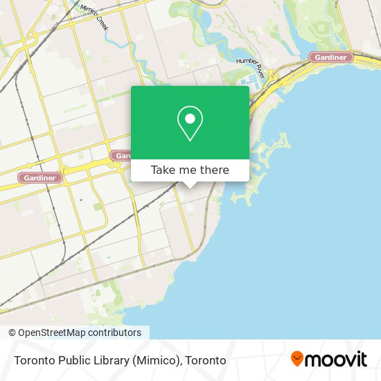 Toronto Public Library (Mimico) map