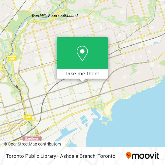 Toronto Public Library - Ashdale Branch map