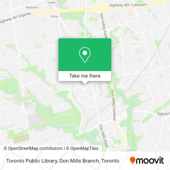 Toronto Public Library, Don Mills Branch map