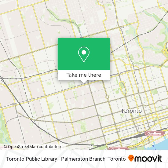 Toronto Public Library - Palmerston Branch map