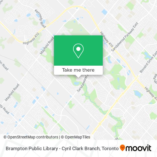 Brampton Public Library - Cyril Clark Branch map