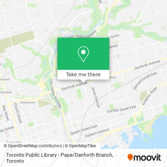 Toronto Public Library - Pape / Danforth Branch map