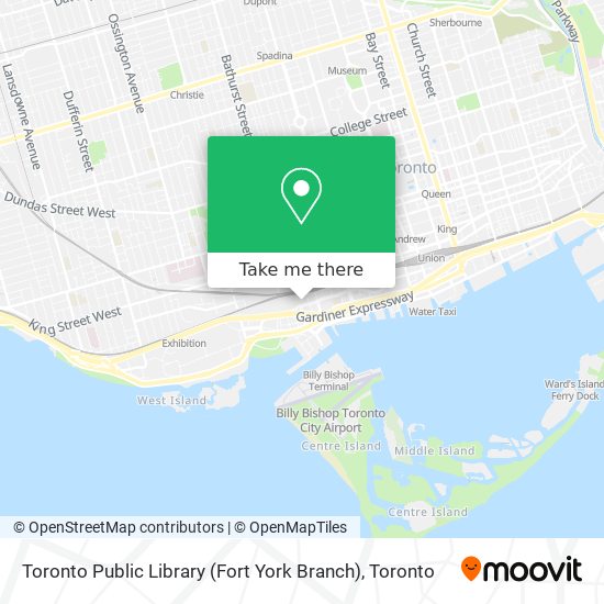 Toronto Public Library (Fort York Branch) map