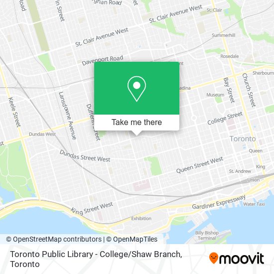 Toronto Public Library - College / Shaw Branch plan