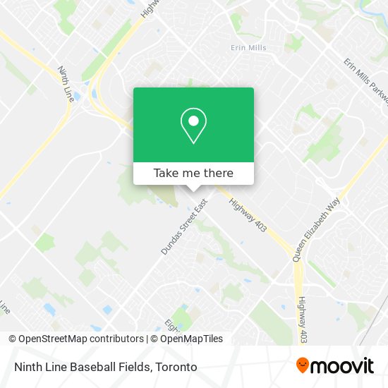 Ninth Line Baseball Fields map