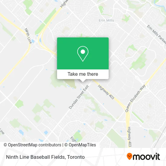 Ninth Line Baseball Fields map