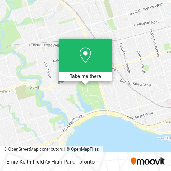 Ernie Keith Field @ High Park map