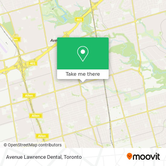 Avenue Lawrence Dental map