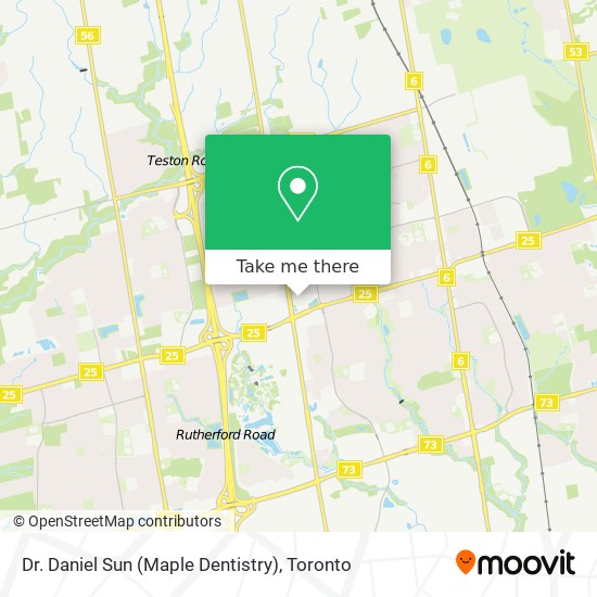 Dr. Daniel Sun (Maple Dentistry) map