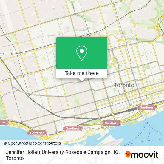 Jennifer Hollett University-Rosedale Campaign HQ map