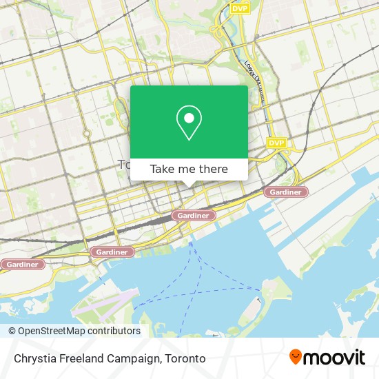 Chrystia Freeland Campaign map