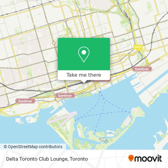 Delta Toronto Club Lounge map