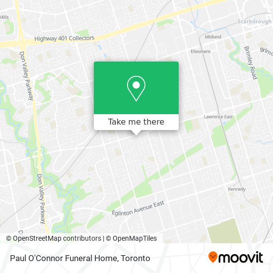 Paul O'Connor Funeral Home map