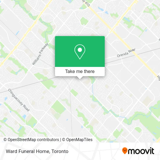 Ward Funeral Home map