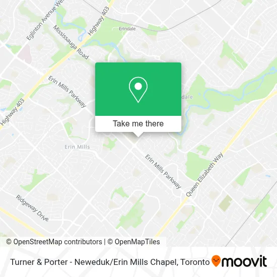 Turner & Porter - Neweduk / Erin Mills Chapel map