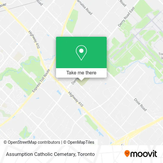 Assumption Catholic Cemetary map