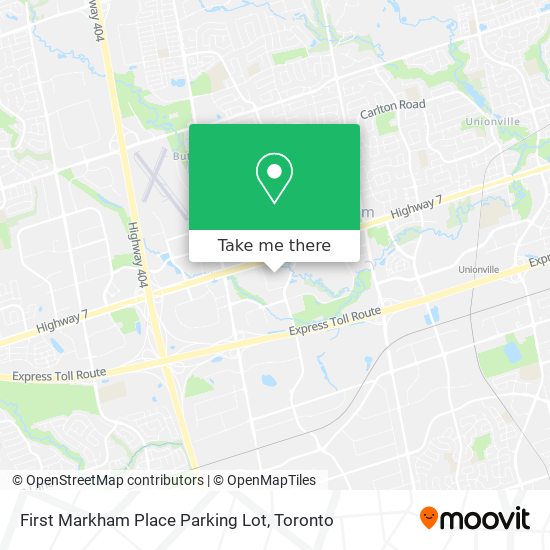 First Markham Place Parking Lot map