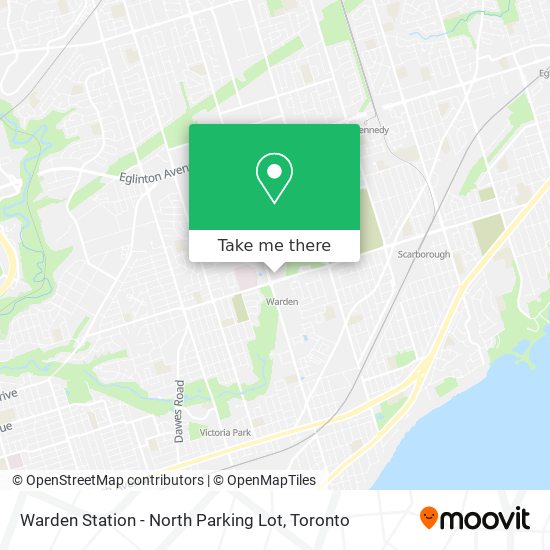 Warden Station - North Parking Lot map