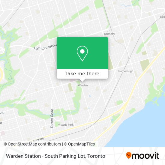 Warden Station - South Parking Lot map