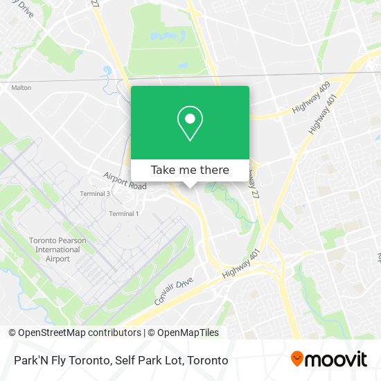 Park'N Fly Toronto, Self Park Lot map