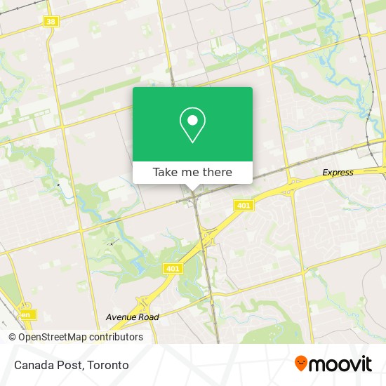 Canada Post map