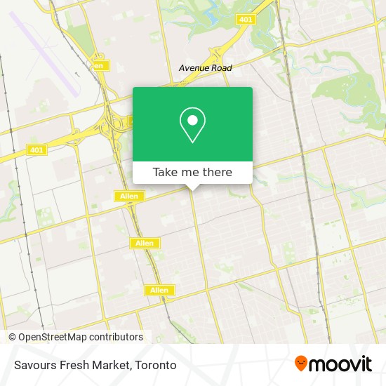 Savours Fresh Market map