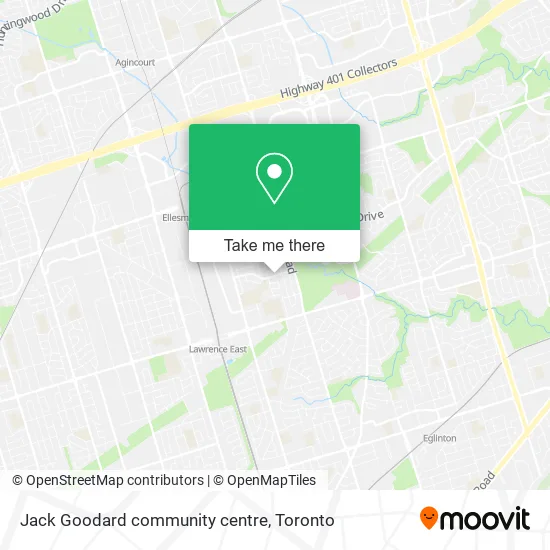 Jack Goodard community centre map