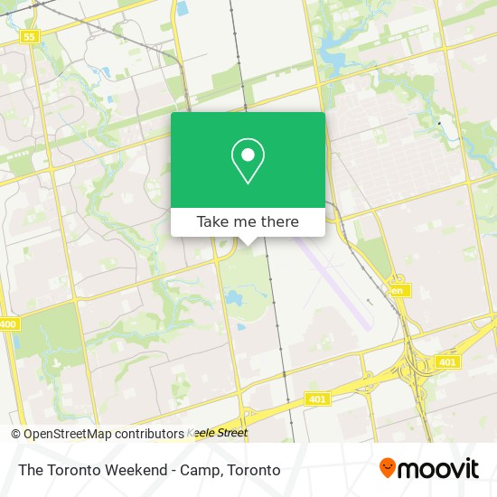 The Toronto Weekend - Camp plan