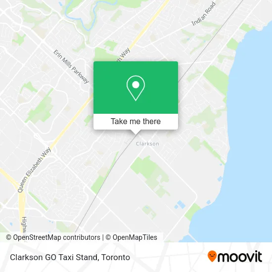 Clarkson GO Taxi Stand map