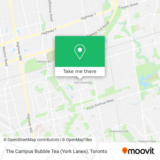 The Campus Bubble Tea (York Lanes) map