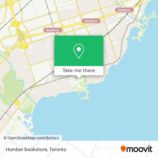 Humber bookstore map