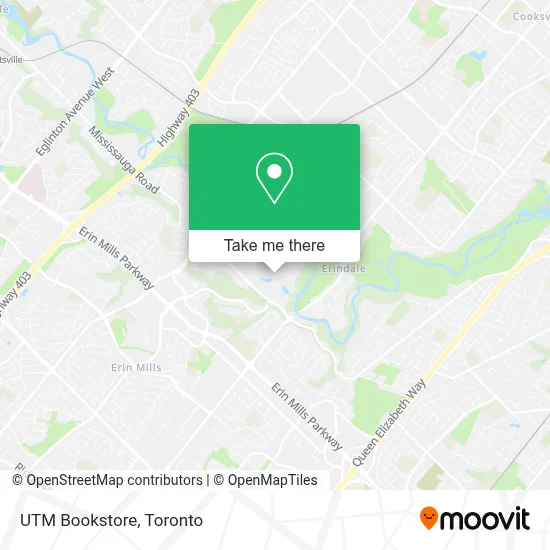 UTM Bookstore map