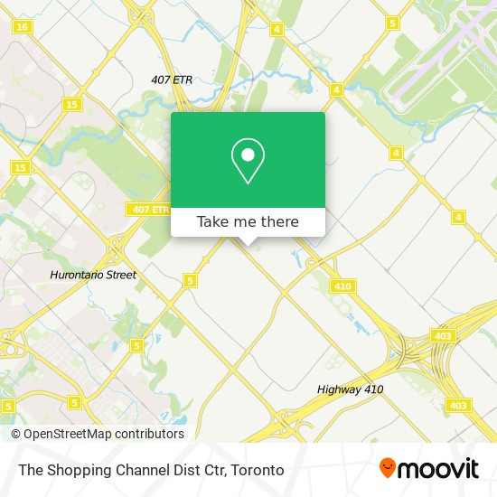 The Shopping Channel Dist Ctr map