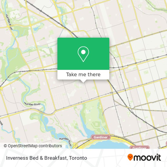 Inverness Bed & Breakfast map