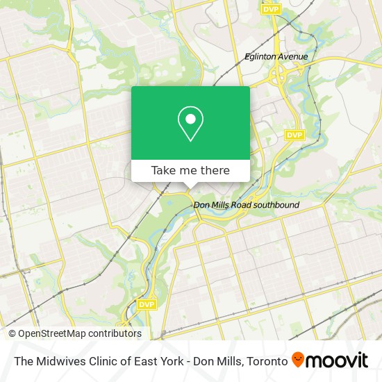 The Midwives Clinic of East York - Don Mills map