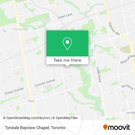 Tyndale Bayview Chapel map