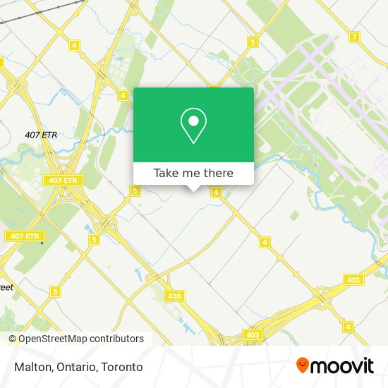 Malton, Ontario map