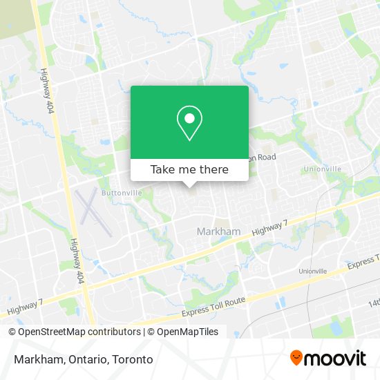 Markham, Ontario map