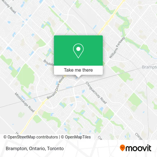 Brampton, Ontario map