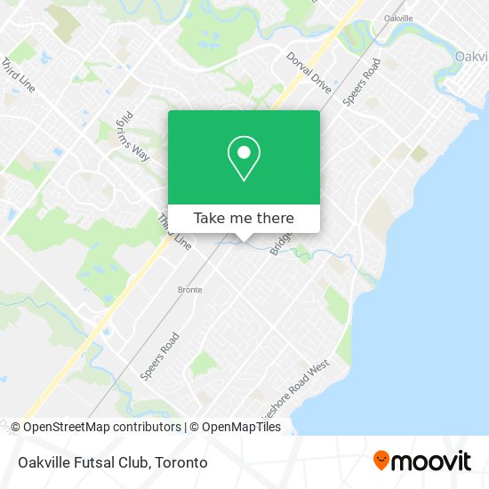 Oakville Futsal Club map