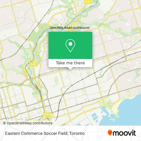 Eastern Commerce Soccer Field map