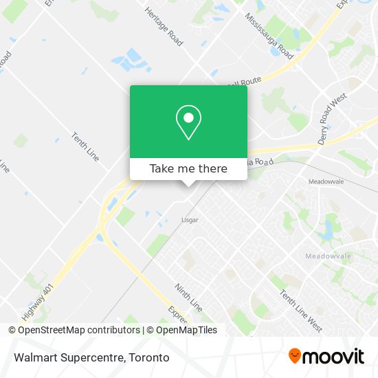 Walmart Supercentre map