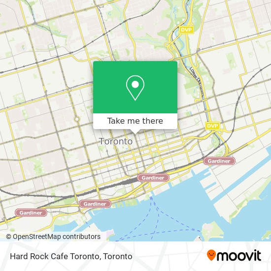 Hard Rock Cafe Toronto map