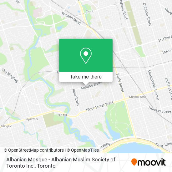 Albanian Mosque - Albanian Muslim Society of Toronto Inc. map