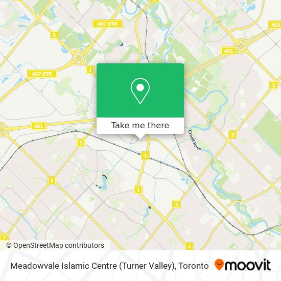 Meadowvale Islamic Centre (Turner Valley) map